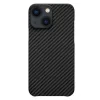 Husa Cover Hard X-Fitted Carbon Aramid Magsafe pentru iPhone 14 Plus Negru