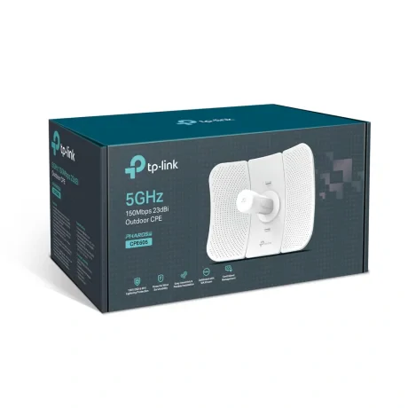 ACCESS POINT TP-LINK wireless exterior 150Mbps port 10/100Mbps, antena externa, pasiv PoE, 5GHz &quot;CPE605&quot;