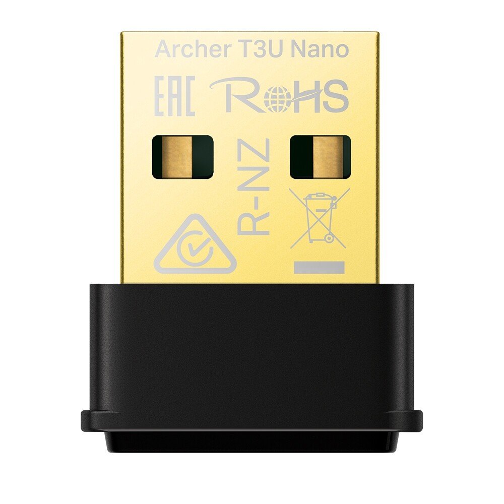 ADAPTOR RETEA TP-LINK AC1300, extern wireless 2.4 GHz | 5 GHz, USB 2.0, port, 1300 Mbps, antena interna x 1, "Archer T3U Nano" thumb