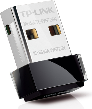 ADAPTOR RETEA TP-LINK NANO, extern wireless 2.4 GHz, USB 2.0, port, 150 Mbps, antena interna x 1, "TL-WN725N" thumb
