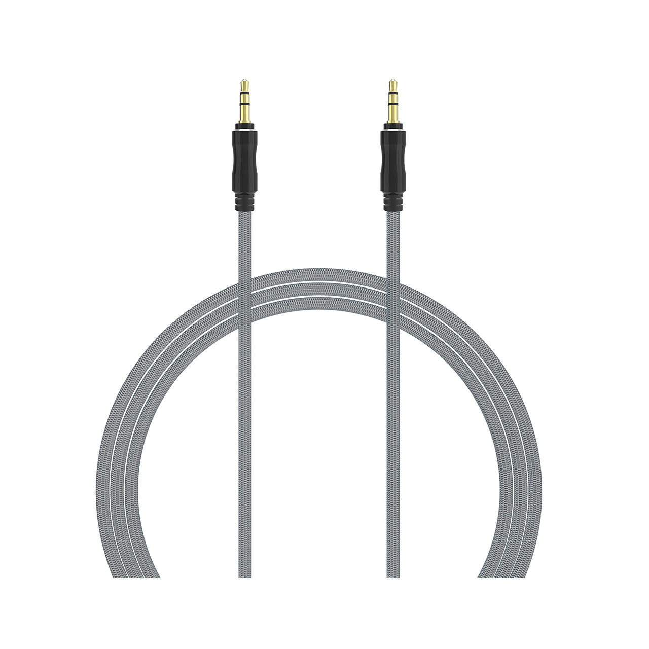 Cablu Jack 3.5mm Lemontti Audio Negru 1m thumb