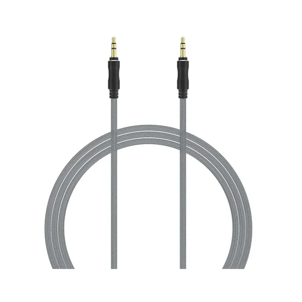 Cablu Jack 3.5mm Lemontti Audio Negru 1m