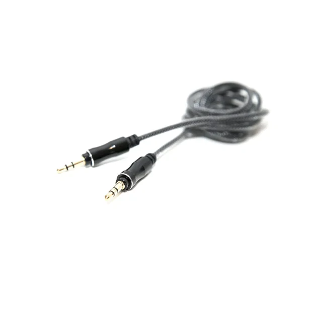 Cablu Jack 3.5mm Lemontti Audio Negru 1m