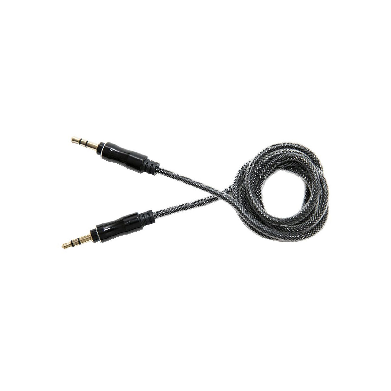 Cablu Jack 3.5mm Lemontti Audio Negru 1m thumb