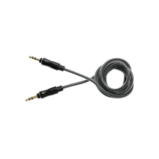 Cablu Jack 3.5mm Lemontti Audio Negru 1m