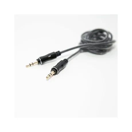Cablu Jack 3.5mm Lemontti Audio Negru 1m
