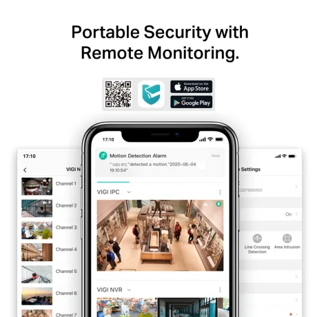 CAMERA IP TP-LINK VIGI, turret, pt. interior, dist. IR 30 m, tip lentila fixa 4 mm, 4 Mpx, 1 x RJ45 10/100M, carcasa plastic, POE, "VIGI C440(4mm)"
