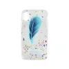 Carcasa iPhone X / XS Lemontti Feather Sea Green