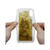 Carcasa iPhone XS / X Lemontti Liquid Sand Blue Flowers