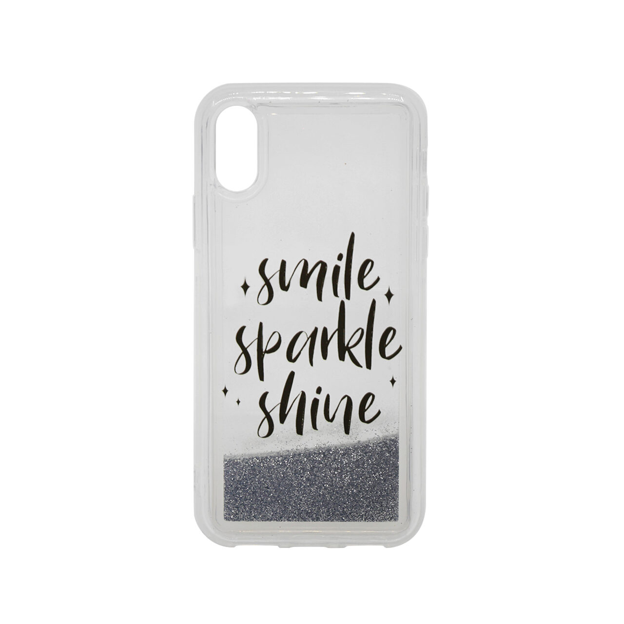 Carcasa iPhone XS / X Lemontti Liquid Sand Smile, Sparkle, Shine thumb