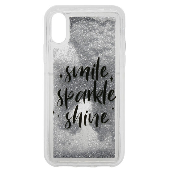 Carcasa iPhone XS / X Lemontti Liquid Sand Smile, Sparkle, Shine thumb