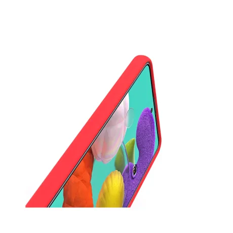 Carcasa Samsung Galaxy A51 4G Lemontti Liquid Silicon Red