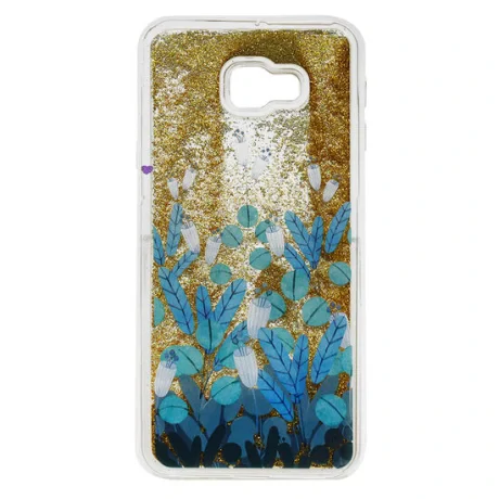 Carcasa Samsung Galaxy J4 Plus Lemontti Liquid Sand Blue Flowers