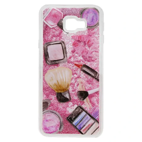 Carcasa Samsung Galaxy J4 Plus Lemontti Liquid Sand Makeup Glitter