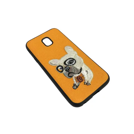 Carcasa Samsung Galaxy J5 (2017) Lemontti Embroidery Orange Puppy