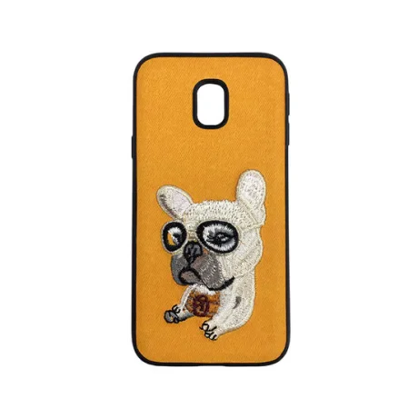 Carcasa Samsung Galaxy J5 (2017) Lemontti Embroidery Orange Puppy