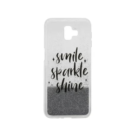 Carcasa Samsung Galaxy J6 Plus Lemontti Liquid Sand Smile, Sparkle, Shine