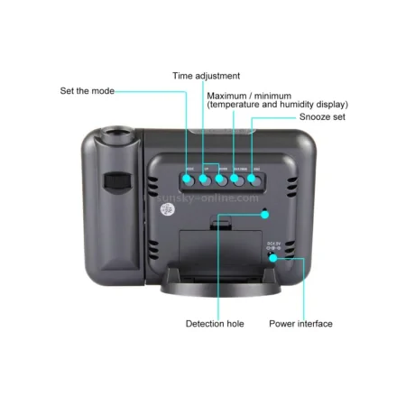 Ceas cu Alarma Lemontti Black