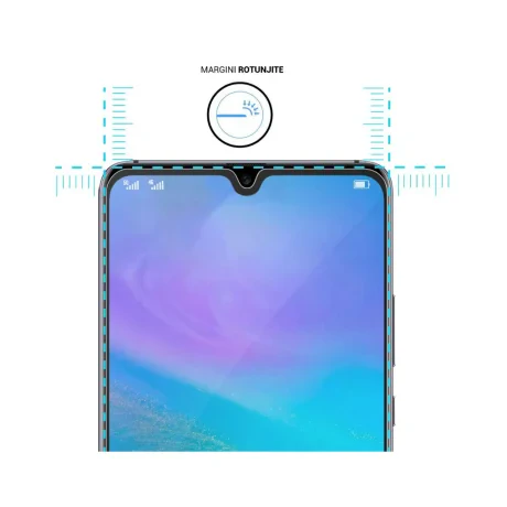 Folie Huawei Mate 20 Lemontti Sticla Full Fit Black