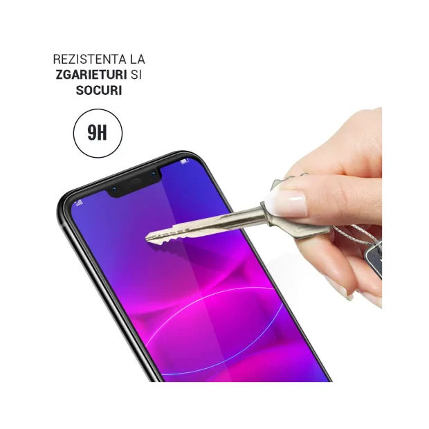 Folie Huawei Mate 20 Lite Lemontti Sticla Full Fit Black (1 fata, 9H, 0.33mm)