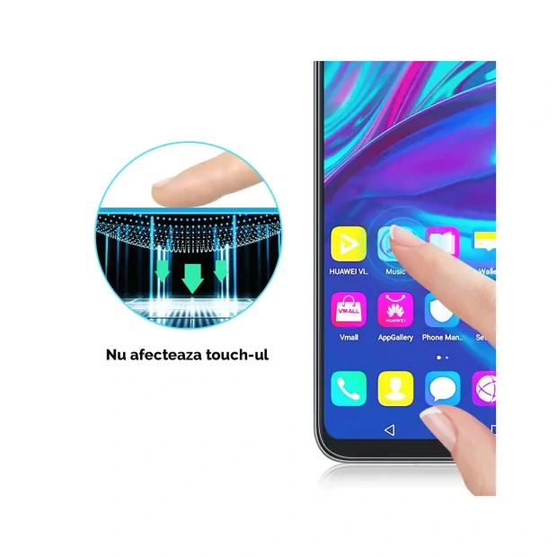 Folie Huawei Mate 20 Lite Lemontti Sticla Full Fit Black (1 fata, 9H, 0.33mm)