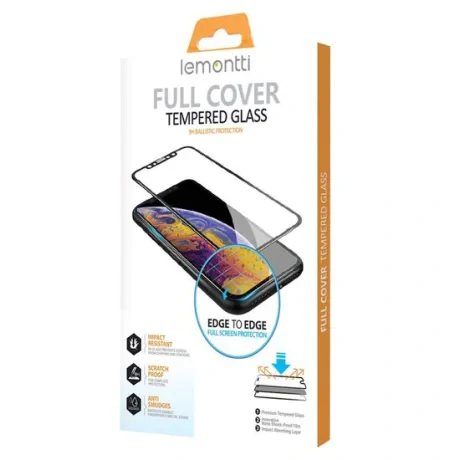 Folie Huawei P30 Lemontti Sticla Full Fit Black