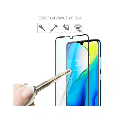 Folie Huawei P30 Lemontti Sticla Full Glue Negru