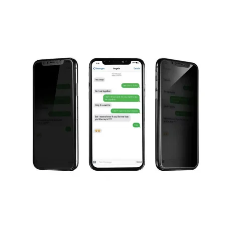 Folie iPhone 11 Pro Max / Xs Max Lemontti Sticla Privacy Black