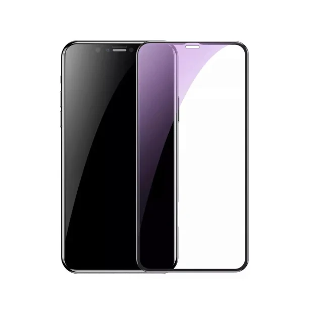 Folie iPhone 11 / XR Lemontti Sticla 3D Anti-BlueRay Black