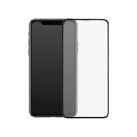 Folie iPhone 12 / 12 Pro Lemontti Sticla Full Fit Black