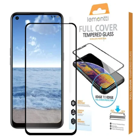 Folie Oppo A72 Lemontti Sticla Full Fit Black