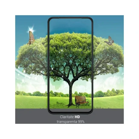 Folie Oppo Reno6 Pro Plus 5G Lemontti Sticla Curbata 3D Black
