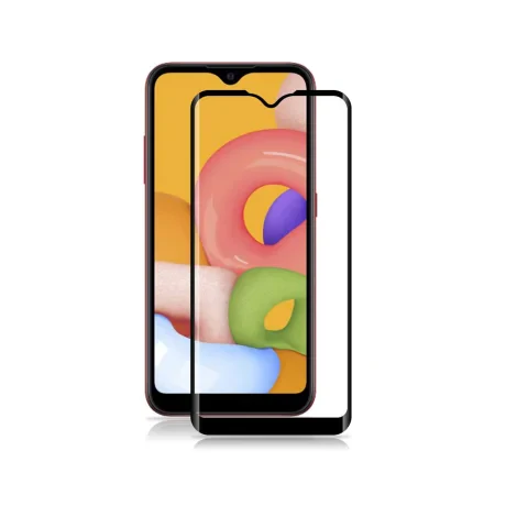 Folie Samsung Galaxy A01 Lemontti Sticla Full Fit Black