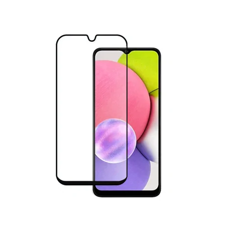 Folie Samsung Galaxy A02s / A03s / A03 Lemontti Sticla Full Fit Black