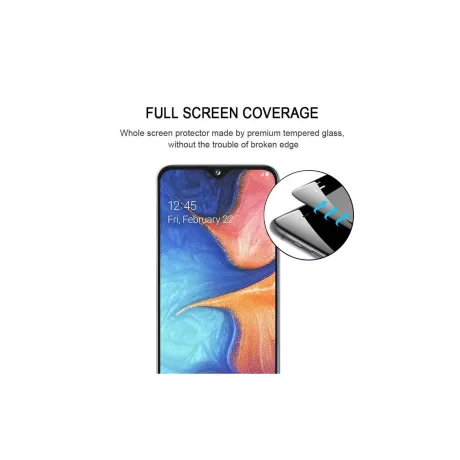 Folie Samsung Galaxy A20e Lemontti Sticla Full Glue Black