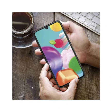 Folie Samsung Galaxy A41 Lemontti Sticla Full Fit Black