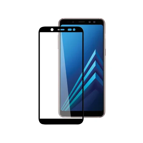 Folie Samsung Galaxy A6 (2018) / J6 (2018) Lemontti Sticla Full Fit Black