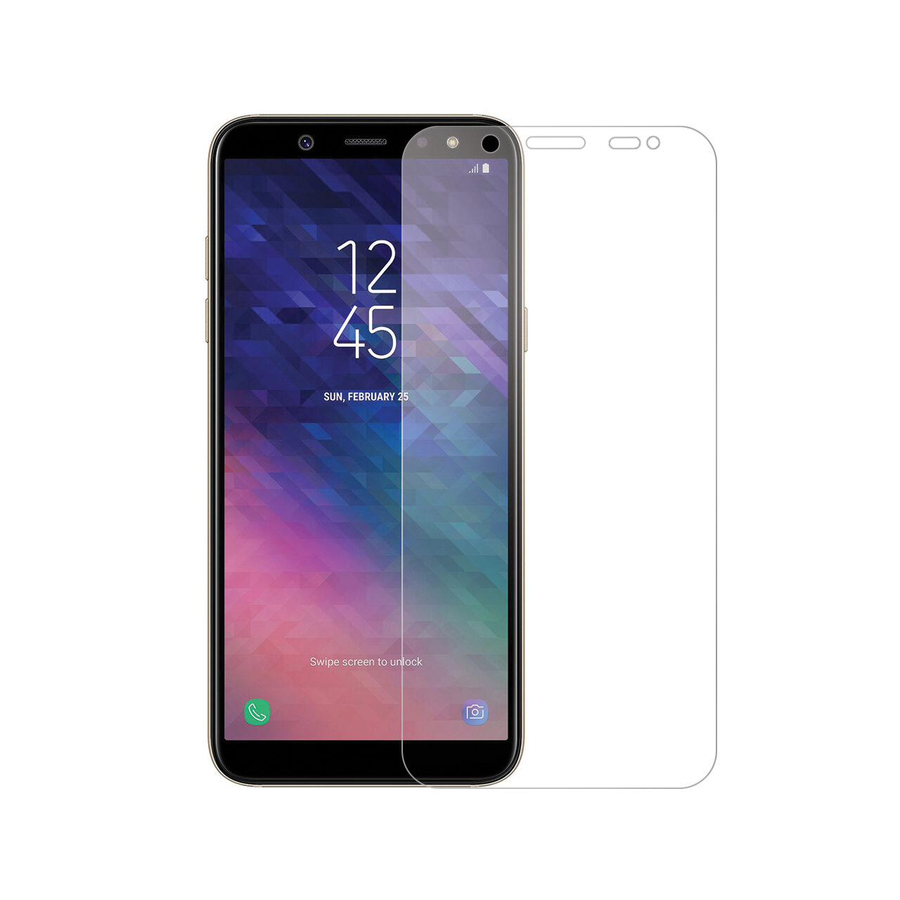 Folie Samsung Galaxy A6 (2018) / J6 (2018) Lemontti Sticla Full Fit Transparent thumb