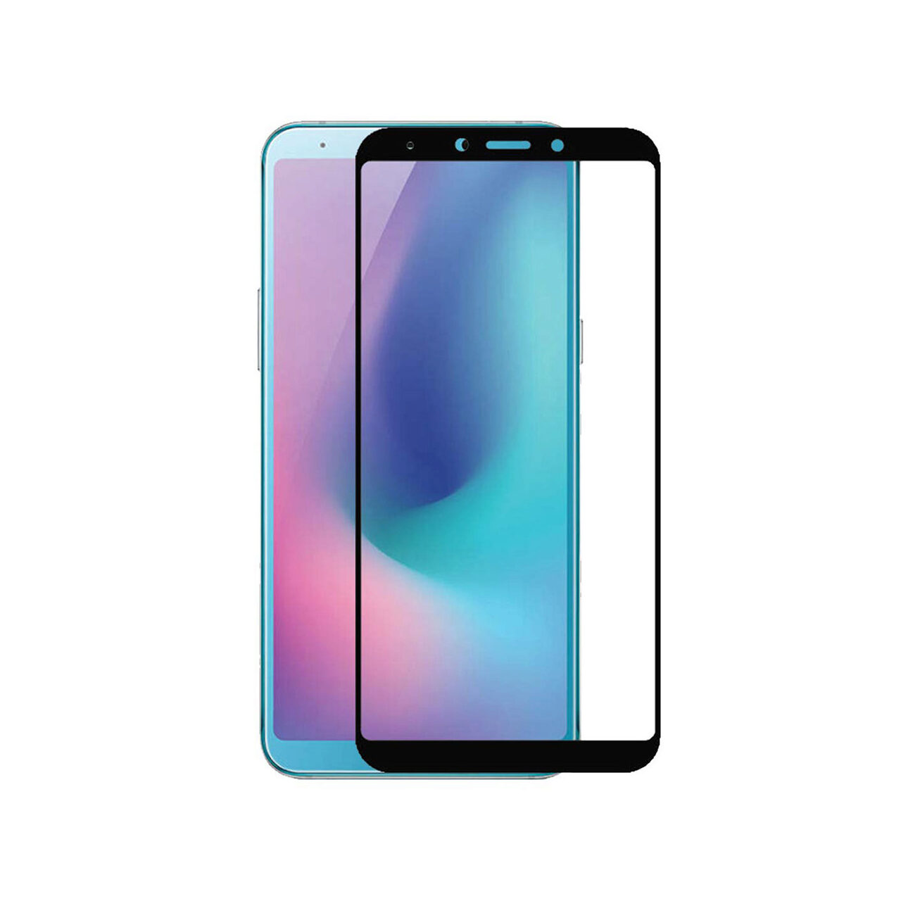 Folie Samsung Galaxy A6S Lemontti Sticla Full Fit Black thumb