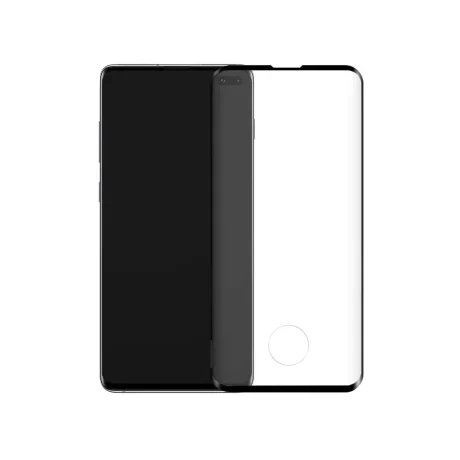 Folie Samsung Galaxy S10 Plus G975 Lemontti Sticla Curbata 3D Black