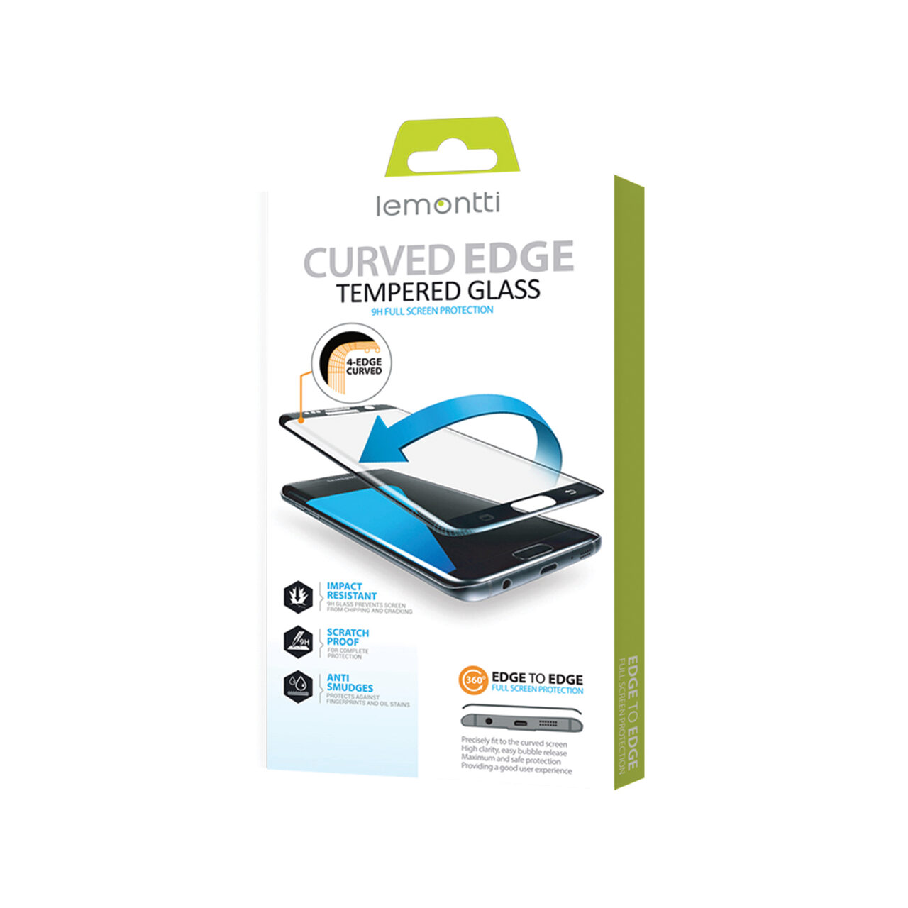 Folie Sony Xperia XZ3 Lemontti Sticla Curbata Black thumb