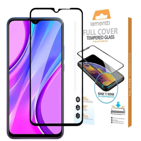 Folie Xiaomi Redmi 9A Lemontti Sticla Full Fit Black