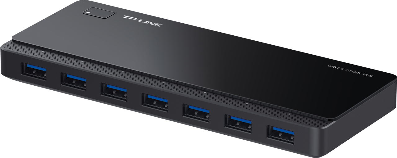 HUB extern TP-LINK, porturi USB: USB 3.0 x 7, conectare prin USB 3.0, alimentare retea 220 V, cablu 1 m, negru "UH700" / 42504067 thumb