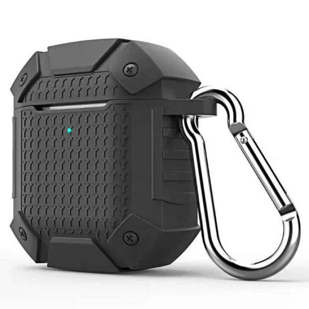 Husa Airpods Lemontti Armor Protective Case Black
