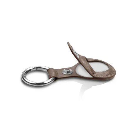 Husa AirTag Lemontti Leather Brown (breloc chei)