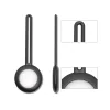 Husa AirTag Lemontti Silicon Black (breloc chei)