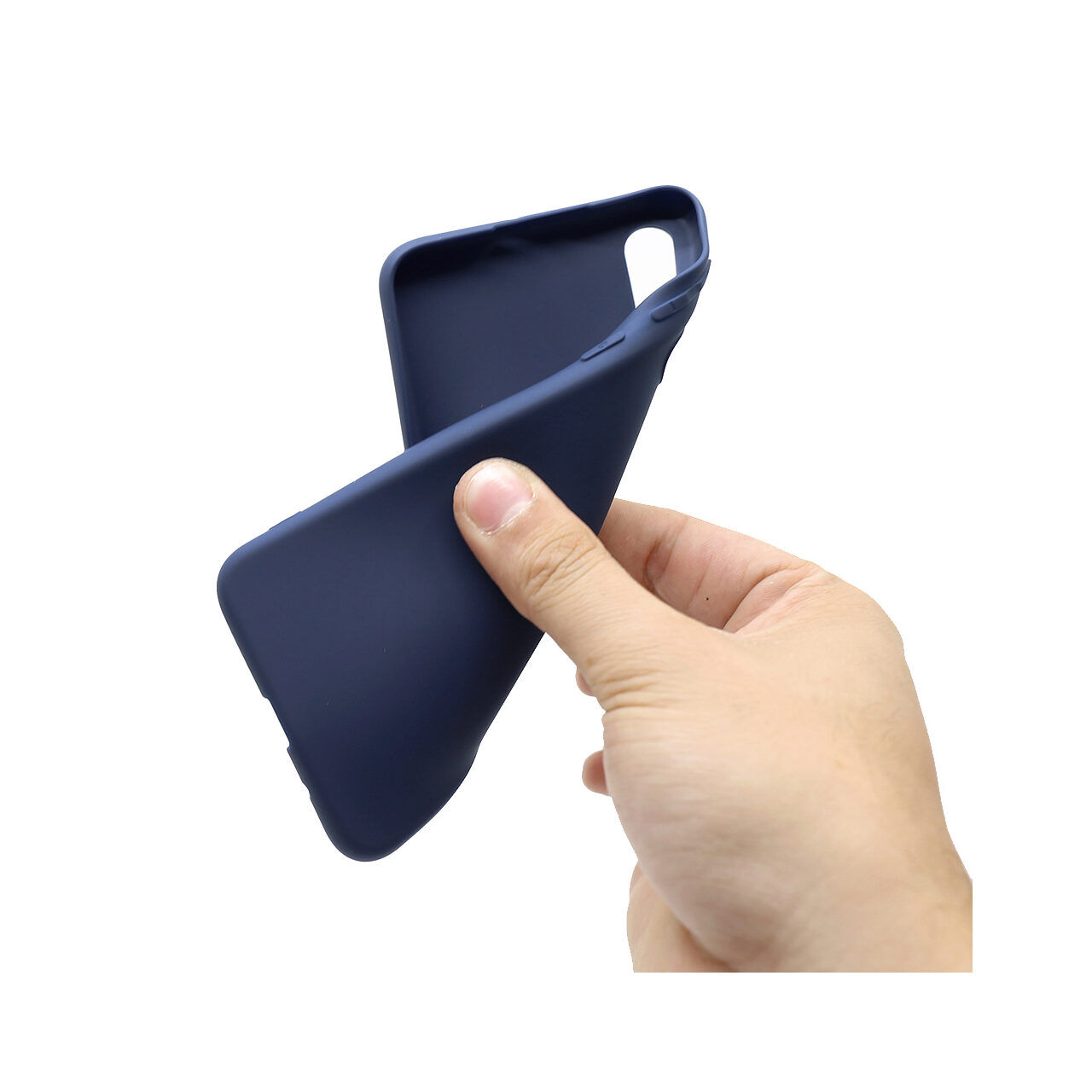 Husa Huawei Nova 5 Pro / Nova 5 Lemontti Silicon Silky Albastru Inchis thumb