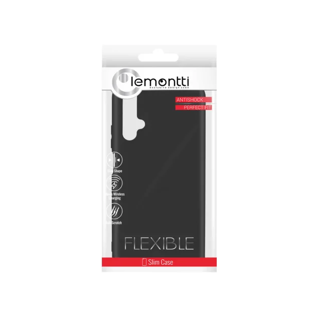 Husa Huawei Nova 5T Lemontti Silicon Silky Negru