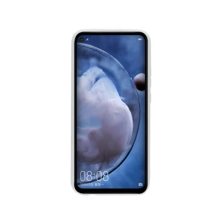 Husa Huawei Nova 5z Lemontti Silicon Silky Semitransparent Alb