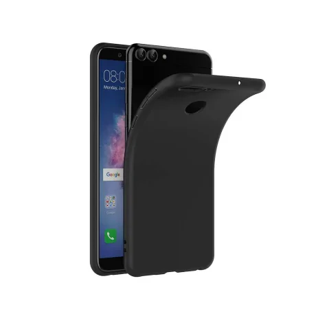 Husa Huawei P Smart Lemontti Silicon Silky Negru